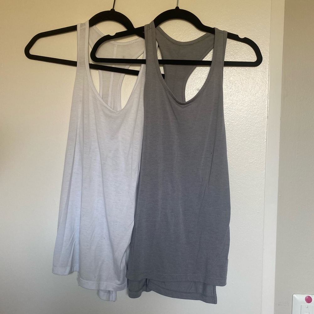 Donating 12/1 - Nike Women's Gray and White Tank Tops